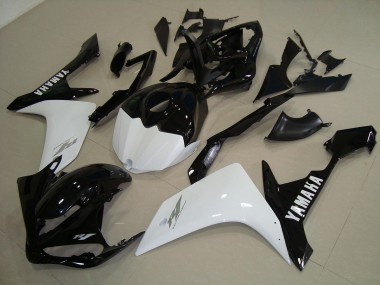 Affordable 2007-2008 Black White Gold Yamaha YZF R1 Replacement Fairings Canada