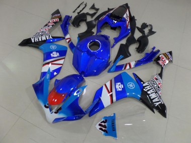 Affordable 2007-2008 Blue White Black Stickers Yamaha YZF R1 Motorcycle Fairing Canada