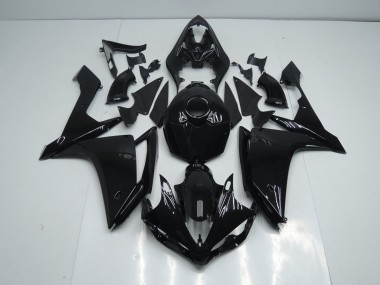 Affordable 2007-2008 Glossy Black Yamaha YZF R1 Motorcycle Fairing Kit Canada