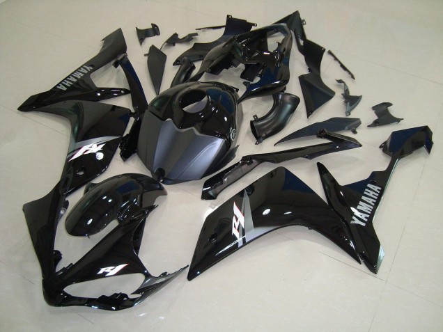 Affordable 2007-2008 Glossy Black White Yamaha YZF R1 Bike Fairings Canada Affordable 2007-2008 Glossy Black White Yamaha YZF R1 Bike Fairings Canada