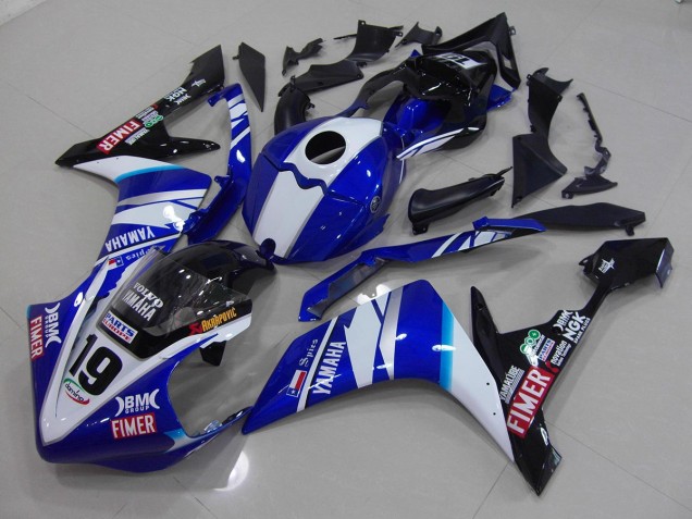 Affordable 2007-2008 White Blue Yamaha YZF R1 Moto Fairings Canada Affordable 2007-2008 White Blue Yamaha YZF R1 Moto Fairings Canada