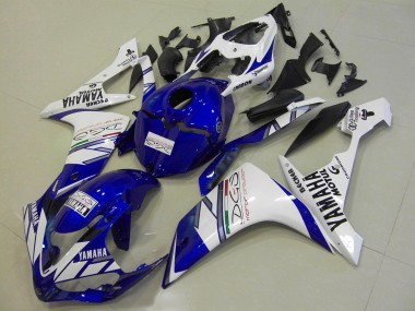 Affordable 2007-2008 White Blue Tri Colour Yamaha YZF R1 Motorcycle Replacement Fairings Canada