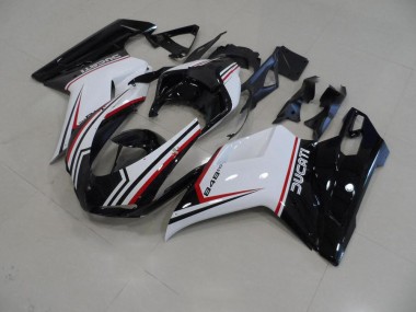 Affordable 2007-2014 Black Tricolor Ducati 848 1098 1198 Replacement Fairings Canada