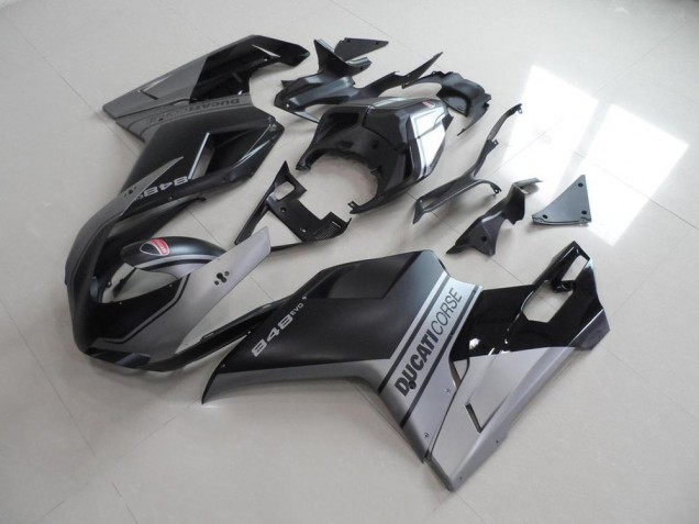 Affordable 2007-2014 Matte Black Sliver OEM Style Ducati 848 1098 1198 Motorbike Fairings Canada Affordable 2007-2014 Matte Black Sliver OEM Style Ducati 848 1098 1198 Motorbike Fairings Canada