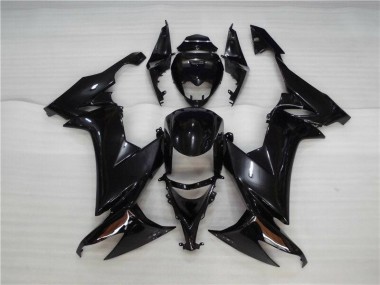 Affordable 2008-2010 Glossy Black Kawasaki ZX10R Motorcycle Fairing Kit Canada