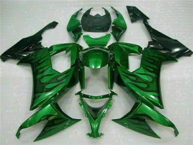Affordable 2008-2010 Green Flame Kawasaki ZX10R Bike Fairings Canada