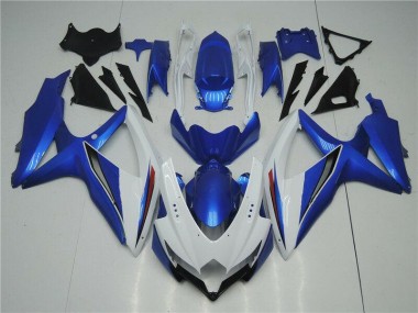 Affordable 2008-2010 White Blue Suzuki GSXR 600/750 Replacement Fairings Canada