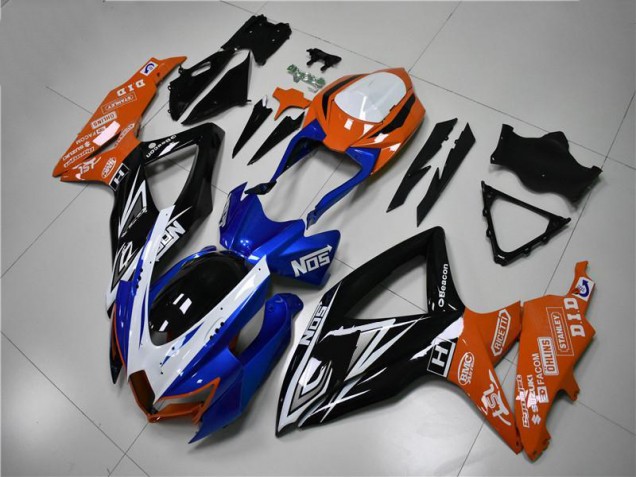 Affordable 2008-2010 Blue Orange Suzuki GSXR 600/750 Motorcycle Fairings Kit Canada Affordable 2008-2010 Blue Orange Suzuki GSXR 600/750 Motorcycle Fairings Kit Canada