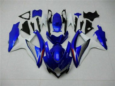 Affordable 2008-2010 Blue White Suzuki GSXR 600/750 Motorcycle Fairing Kit Canada