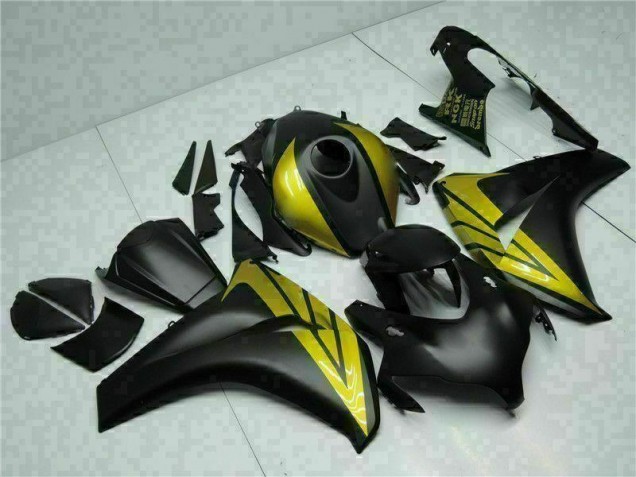 Affordable 2008-2011 Black Gold Honda CBR1000RR Replacement Motorcycle Fairings Canada Affordable 2008-2011 Black Gold Honda CBR1000RR Replacement Motorcycle Fairings Canada