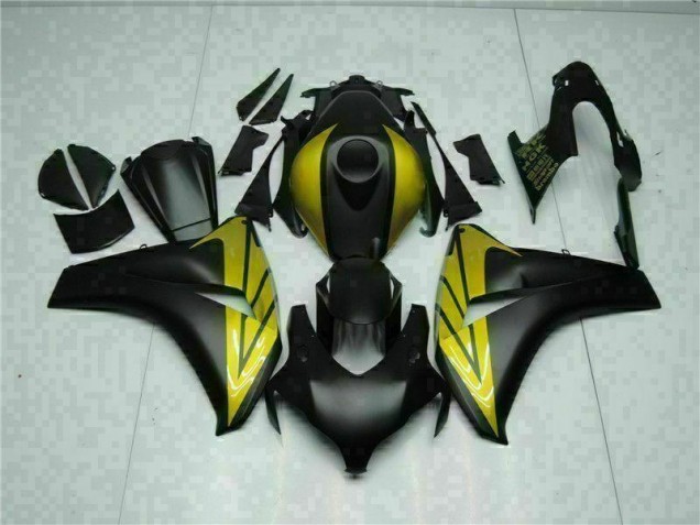 Affordable 2008-2011 Black Gold Honda CBR1000RR Replacement Motorcycle Fairings Canada Affordable 2008-2011 Black Gold Honda CBR1000RR Replacement Motorcycle Fairings Canada