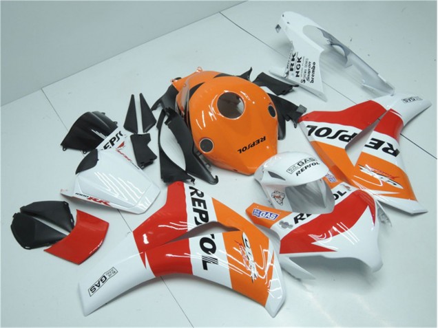 Affordable 2008-2011 Orange White Red Repsol Honda CBR1000RR Motorcycle Fairing Kits Canada