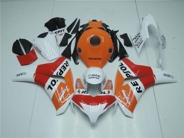 Affordable 2008-2011 Orange White Red Repsol Honda CBR1000RR Motorcycle Fairing Kits Canada