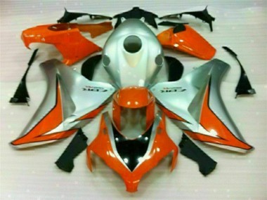 Affordable 2008-2011 Silver Orange Honda CBR1000RR Bike Fairings Canada