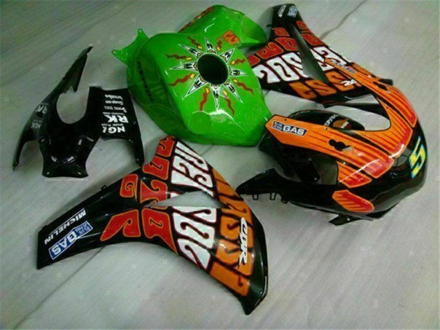 Affordable 2008-2011 Green Orange Honda CBR1000RR Motorcycle Fairings Kits Canada