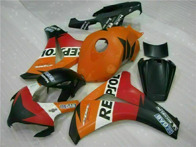 Affordable 2008-2011 Orange Repsol Honda CBR1000RR Replacement Fairings Canada