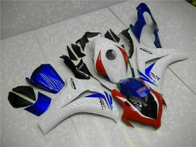 Affordable 2008-2011 White Blue Honda CBR1000RR Motorcycle Fairing Kits Canada