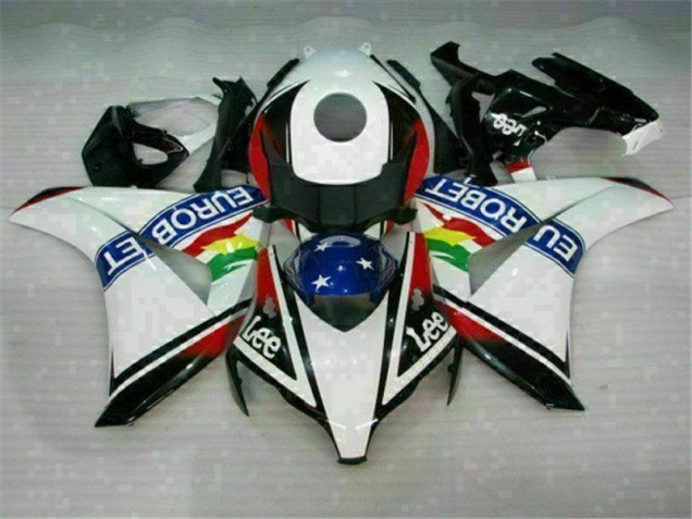 Affordable 2008-2011 White Blue Red Eurobet Lee Honda CBR1000RR Motorcycle Fairing Kit Canada Affordable 2008-2011 White Blue Red Eurobet Lee Honda CBR1000RR Motorcycle Fairing Kit Canada