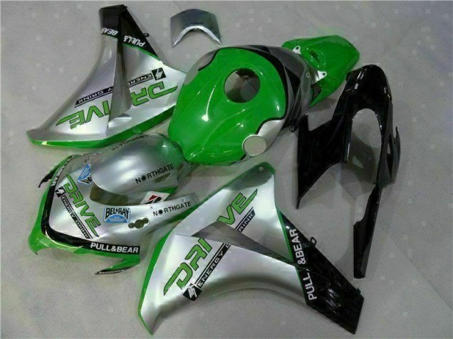 Affordable 2008-2011 Green Silver Honda CBR1000RR Moto Fairings Canada Affordable 2008-2011 Green Silver Honda CBR1000RR Moto Fairings Canada