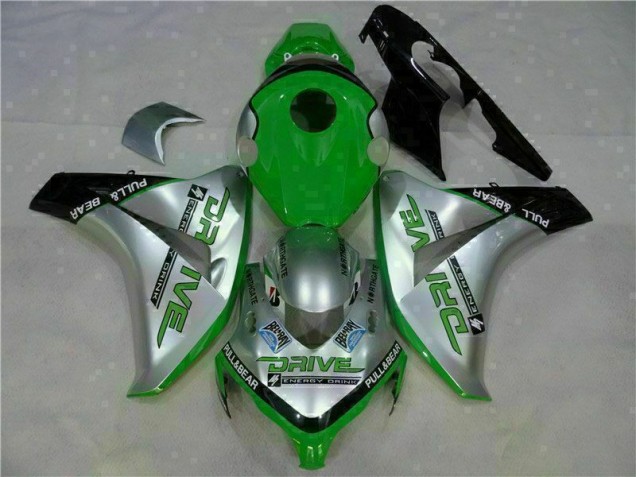 Affordable 2008-2011 Green Silver Honda CBR1000RR Moto Fairings Canada Affordable 2008-2011 Green Silver Honda CBR1000RR Moto Fairings Canada