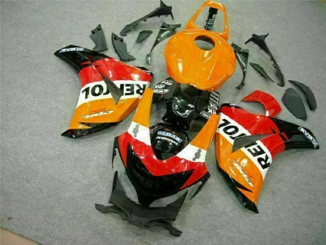Affordable 2008-2011 Orange Repsol Honda CBR1000RR Motorcycle Fairing Kits Canada