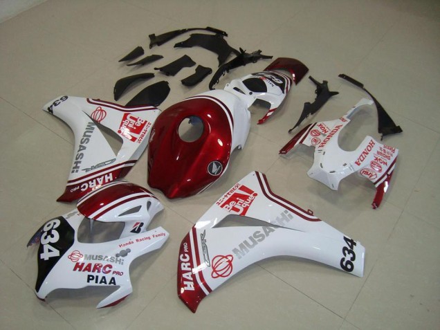 Affordable 2008-2011 White Red HARC Pro PIAA 634 Honda CBR1000RR Motorcylce Fairings Canada Affordable 2008-2011 White Red HARC Pro PIAA 634 Honda CBR1000RR Motorcylce Fairings Canada