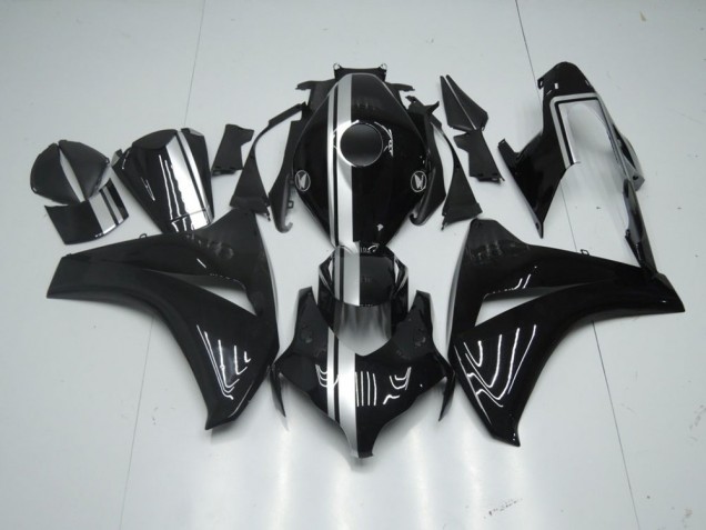 Affordable 2008-2011 Glossy Black with Silver Stripe Honda CBR1000RR Motorcycle Fairing Kit Canada Affordable 2008-2011 Glossy Black with Silver Stripe Honda CBR1000RR Motorcycle Fairing Kit Canada