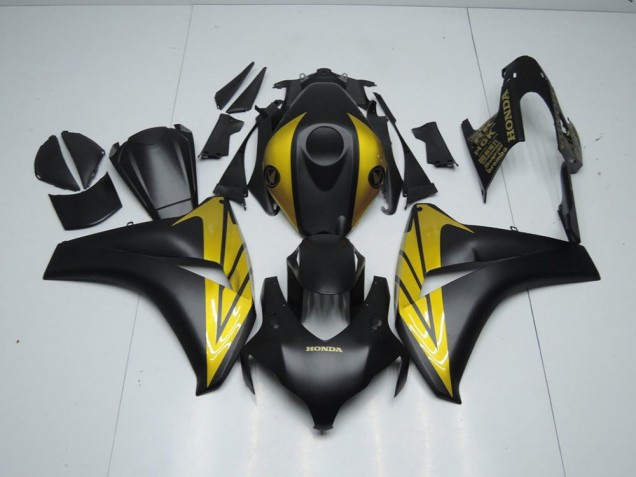 Affordable 2008-2011 Matte Black and Gold Honda CBR1000RR Bike Fairings Canada Affordable 2008-2011 Matte Black and Gold Honda CBR1000RR Bike Fairings Canada