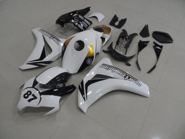 Affordable 2008-2011 White and Black 87 Honda CBR1000RR Bike Fairings Canada