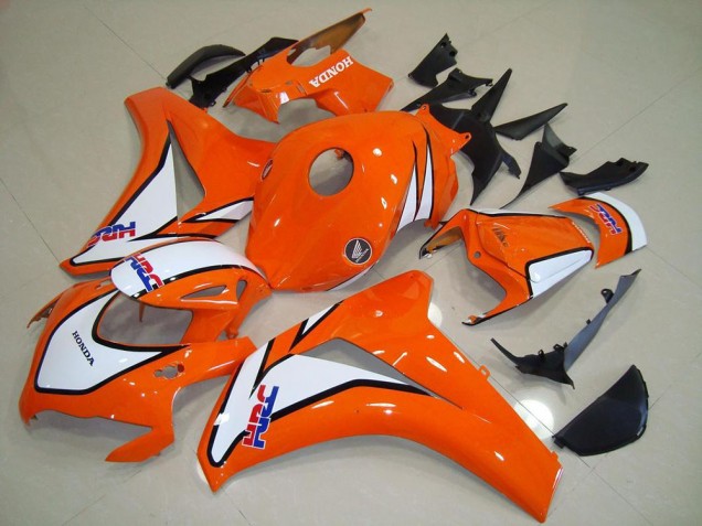 Affordable 2008-2011 Sunset Orange HRC Honda CBR1000RR Motorcycle Fairings Kit Canada