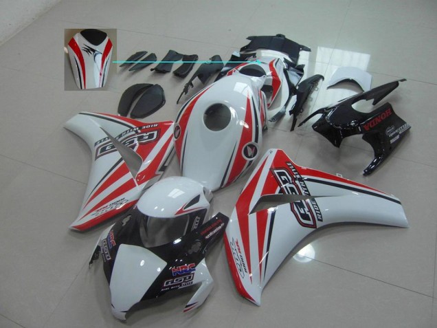 Affordable 2008-2011 White Red Rsd Honda CBR1000RR Motorcycle Fairing Kit Canada