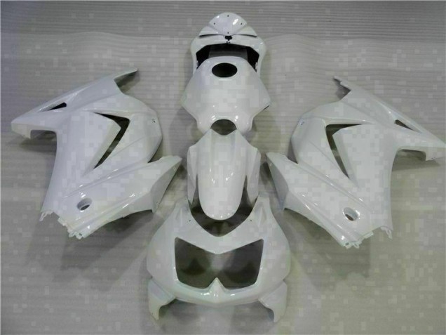 Affordable 2008-2012 White Kawasaki EX250 Motorcycle Replacement Fairings Canada Affordable 2008-2012 White Kawasaki EX250 Motorcycle Replacement Fairings Canada