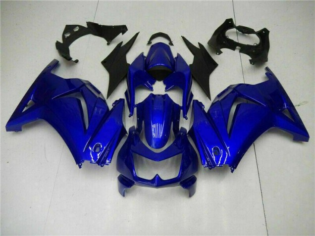 Affordable 2008-2012 Glossy Blue Kawasaki EX250 Motorcycle Fairings Kit Canada