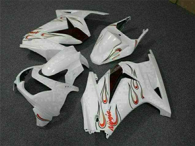 Affordable 2008-2012 White Red Kawasaki EX250 Motorcylce Fairings Canada Affordable 2008-2012 White Red Kawasaki EX250 Motorcylce Fairings Canada