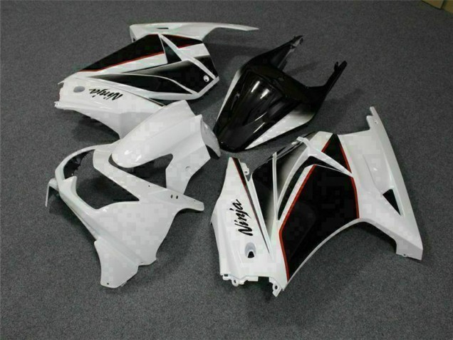 Affordable 2008-2012 White Black Ninja Kawasaki EX250 Replacement Fairings Canada Affordable 2008-2012 White Black Ninja Kawasaki EX250 Replacement Fairings Canada