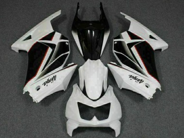 Affordable 2008-2012 White Black Ninja Kawasaki EX250 Replacement Fairings Canada