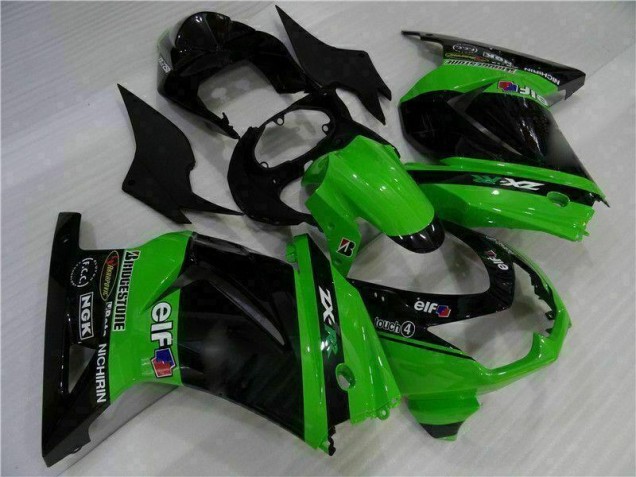 Affordable 2008-2012 Black Green Kawasaki EX250 Motorcylce Fairings Canada Affordable 2008-2012 Black Green Kawasaki EX250 Motorcylce Fairings Canada