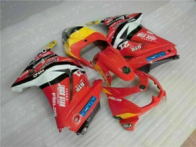 Affordable 2008-2012 Red Yellow Kawasaki EX250 Motorcycle Fairing Kit Canada Affordable 2008-2012 Red Yellow Kawasaki EX250 Motorcycle Fairing Kit Canada