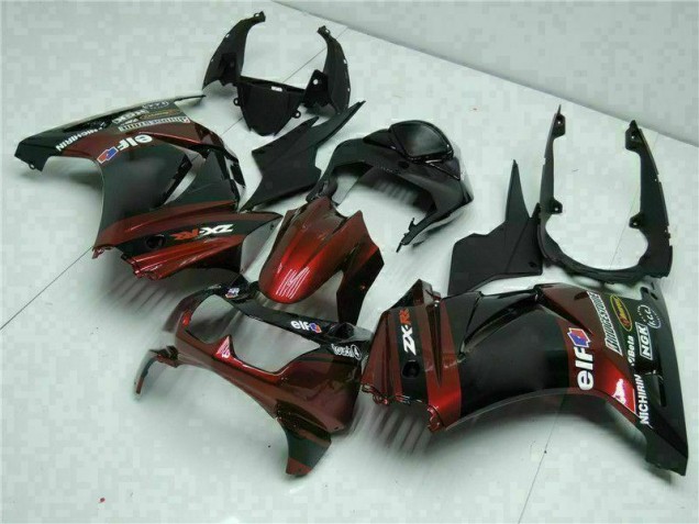 Affordable 2008-2012 Black Kawasaki EX250 Bike Fairing Kit Canada