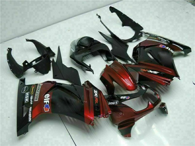 Affordable 2008-2012 Black Kawasaki EX250 Bike Fairing Kit Canada