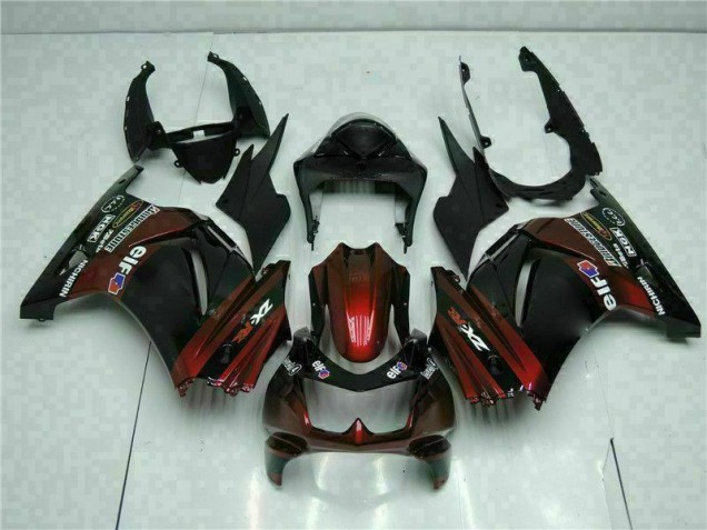 Affordable 2008-2012 Black Kawasaki EX250 Bike Fairing Kit Canada