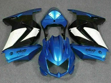 Affordable 2008-2012 Blue White Black Ninja Kawasaki EX250 Motorbike Fairing Kits Canada