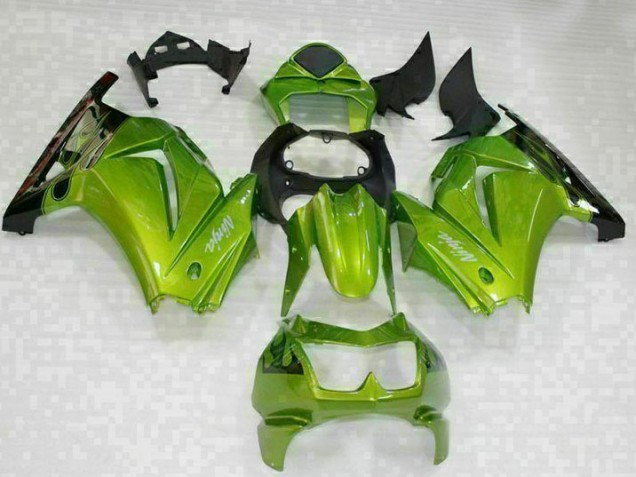 Affordable 2008-2012 Green Black Kawasaki EX250 Motorcyle Fairings Canada Affordable 2008-2012 Green Black Kawasaki EX250 Motorcyle Fairings Canada