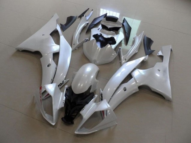 Affordable 2008-2016 Pearl White Yamaha YZF R6 Replacement Fairings Canada