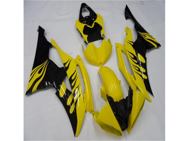 Affordable 2008-2016 Yellow Black Yamaha YZF R6 Motorcycle Replacement Fairings Canada