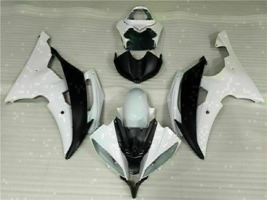 Affordable 2008-2016 White Black Yamaha YZF R6 Motorcycle Fairings Kit Canada