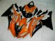 Affordable 2008-2016 Orange Black Yamaha YZF R6 Motorcycle Fairings Kit Canada
