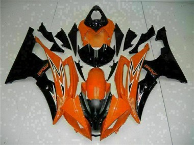 Affordable 2008-2016 Orange Black Yamaha YZF R6 Motorcycle Fairings Kit Canada
