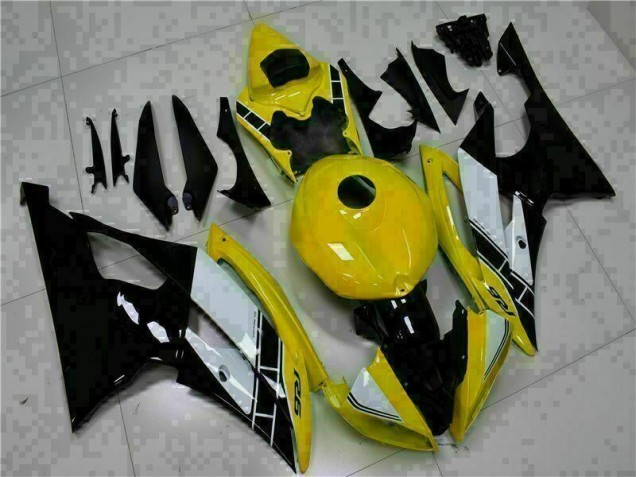 Affordable 2008-2016 Yellow Black Yamaha YZF R6 Motorcycle Fairings Kits Canada Affordable 2008-2016 Yellow Black Yamaha YZF R6 Motorcycle Fairings Kits Canada