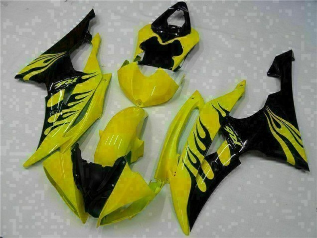 Affordable 2008-2016 Yellow Black Yamaha YZF R6 Motorcycle Fairing Kits Canada